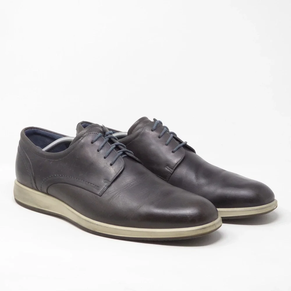 ECCO Jared Mens Oxford Shoes Dark Brown Leather Lace Up Casual 45 / 11